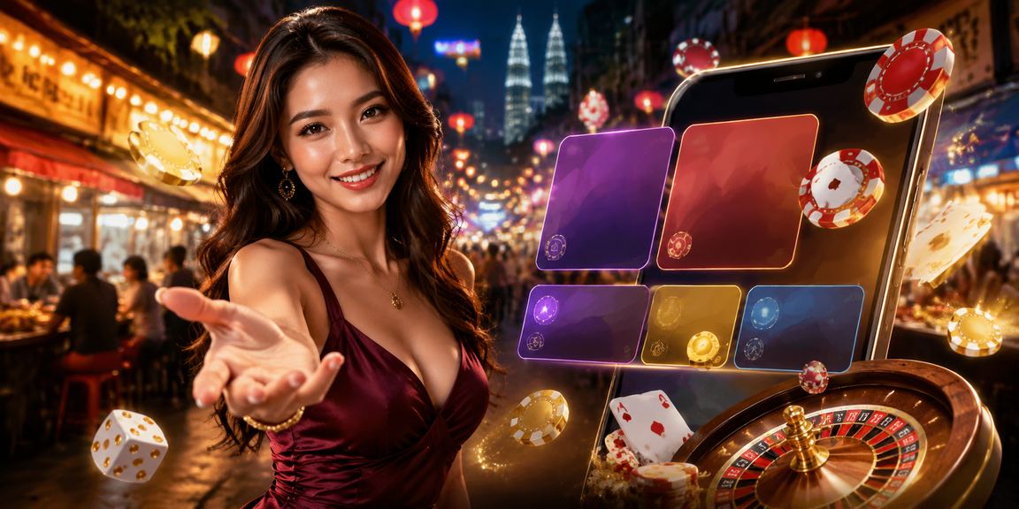 Aplikasi kasino gu10 pada skrin telefon pintar di Kuala Lumpur