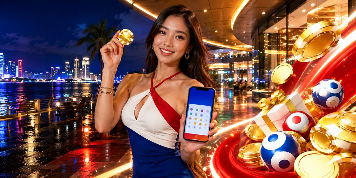 Skrin loteri dan hadiah dalam permainan di Pulau Pinang Malaysia